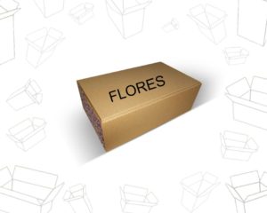 Caixas papelão flores orquideas