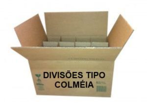 Caixas de Papelão com divisões
